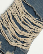 做舊直筒牛仔褲