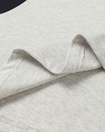 Contrast color loose short sleeves