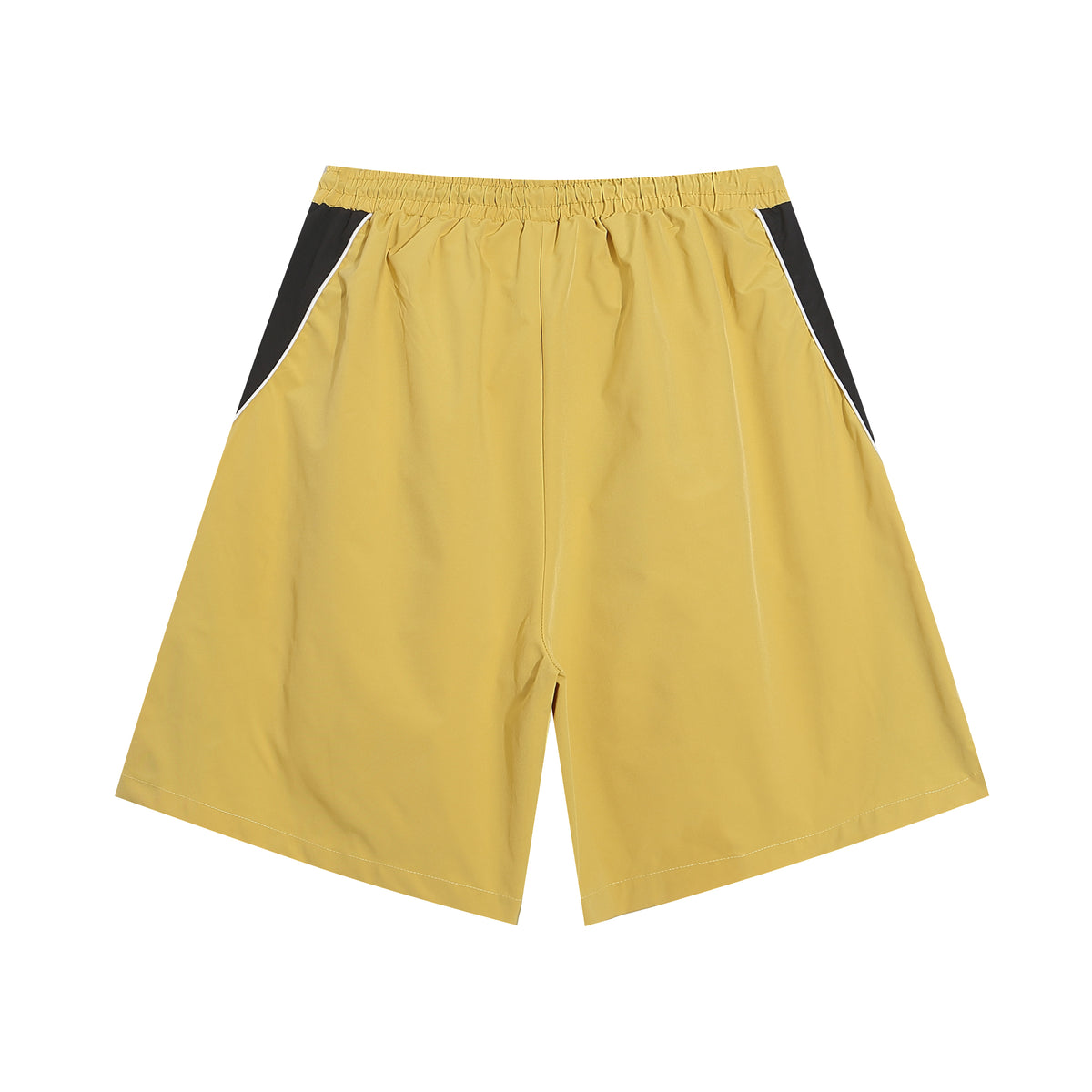 Retro color block track shorts