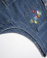 Colorful embroidered vest