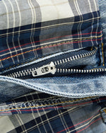 復古拼接小狗長褲