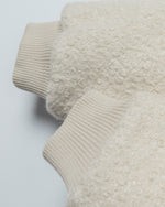 울 플리스 후드 코튼 코트