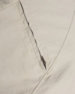 Embroidered zip-up short-sleeved shirt