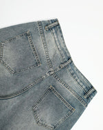 復古個性牛仔長褲