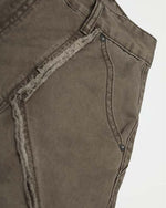 Panelled cargo cropped trousers