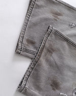 破洞水洗直筒牛仔褲