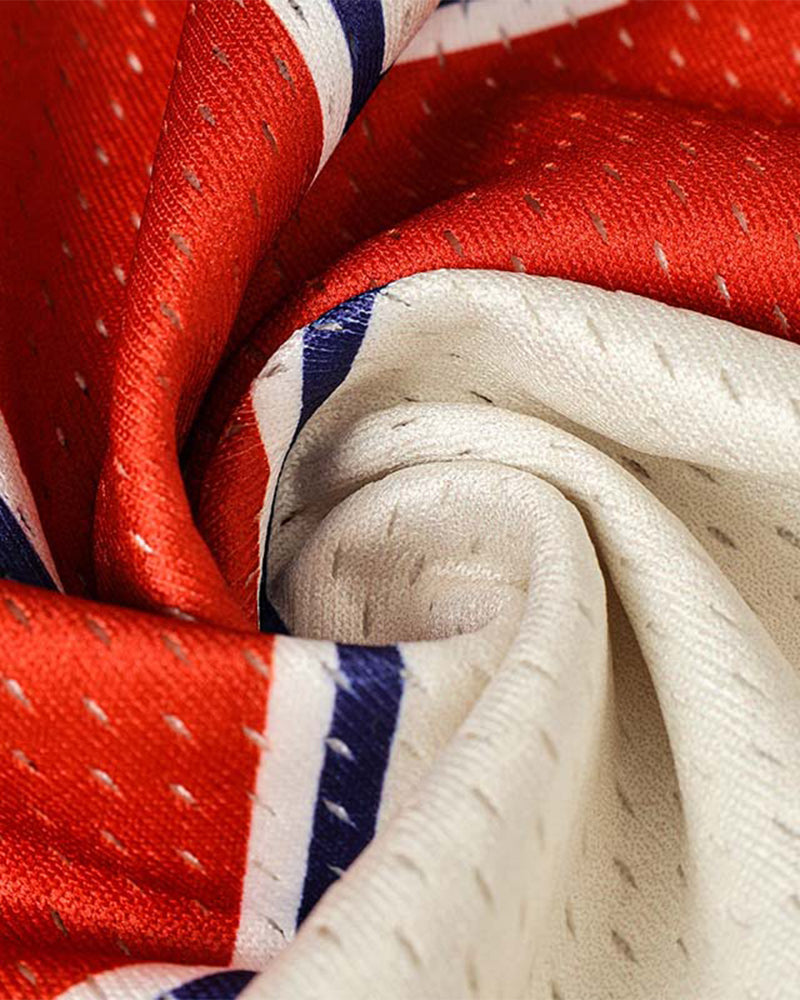 Retro print short sleeves