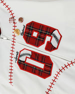 plaid panel hooded jacket