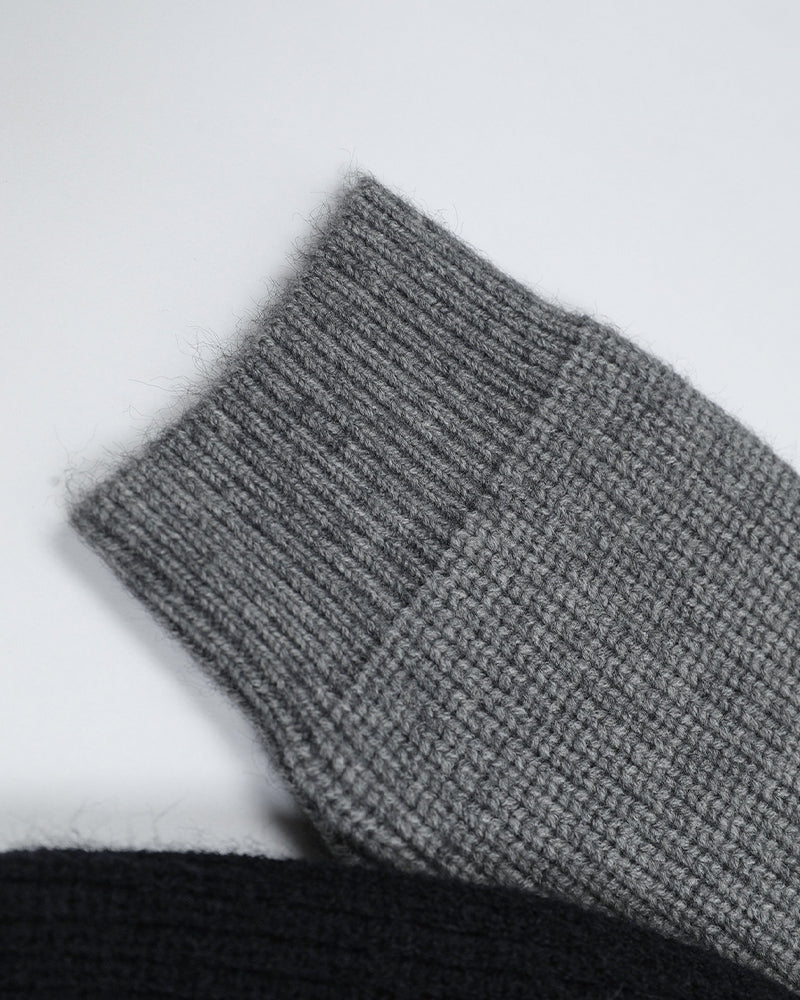 Retro letter turtleneck sweater