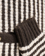 Color-blocked striped sweater