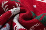 復古情侶聖誕拼色毛衣