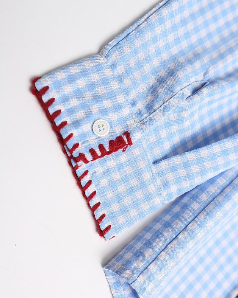 레트로 펀 긴팔 셔츠