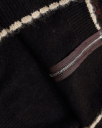 Hooded knit cardigan