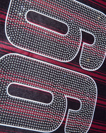 세로 스트라이프 프린트 반팔