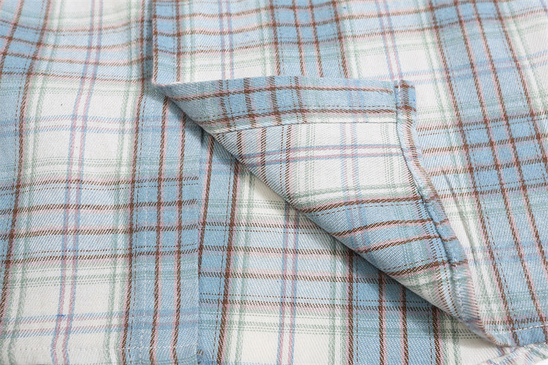 vintage plaid long sleeve shirt