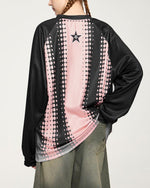 復古漸變運動長袖