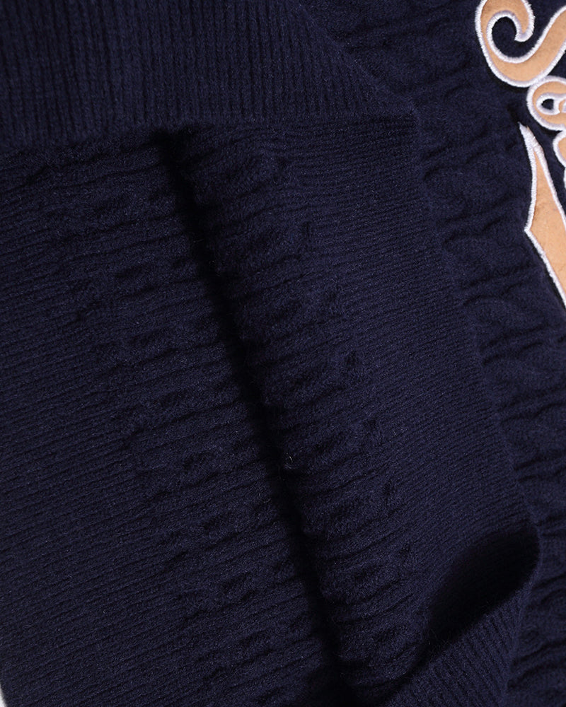 復古刺綉休閑毛衣