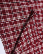 Gradient plaid short-sleeved shirt