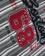 Washed striped couple jackets