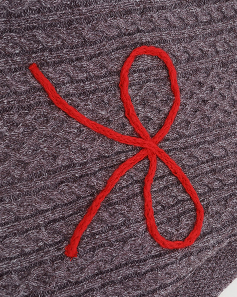 Bow Cable Sweater