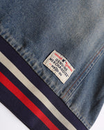 復古水洗刺綉牛仔衛衣