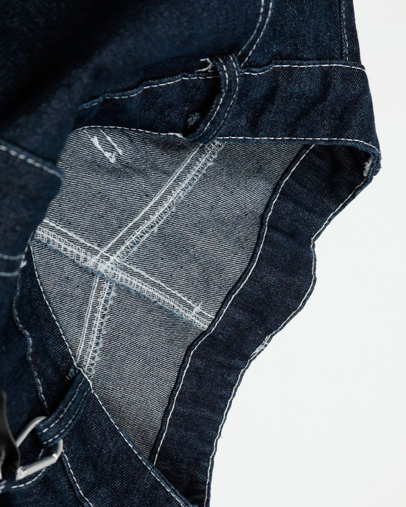 Casual retro denim shorts