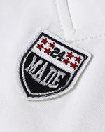 Embroidered badge short-sleeved shirt