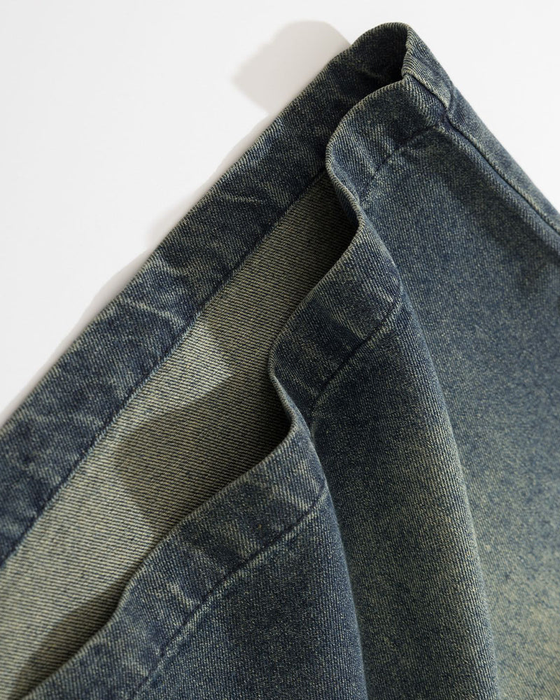 復古做舊水洗短袖