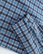 plaid long-sleeved shirt