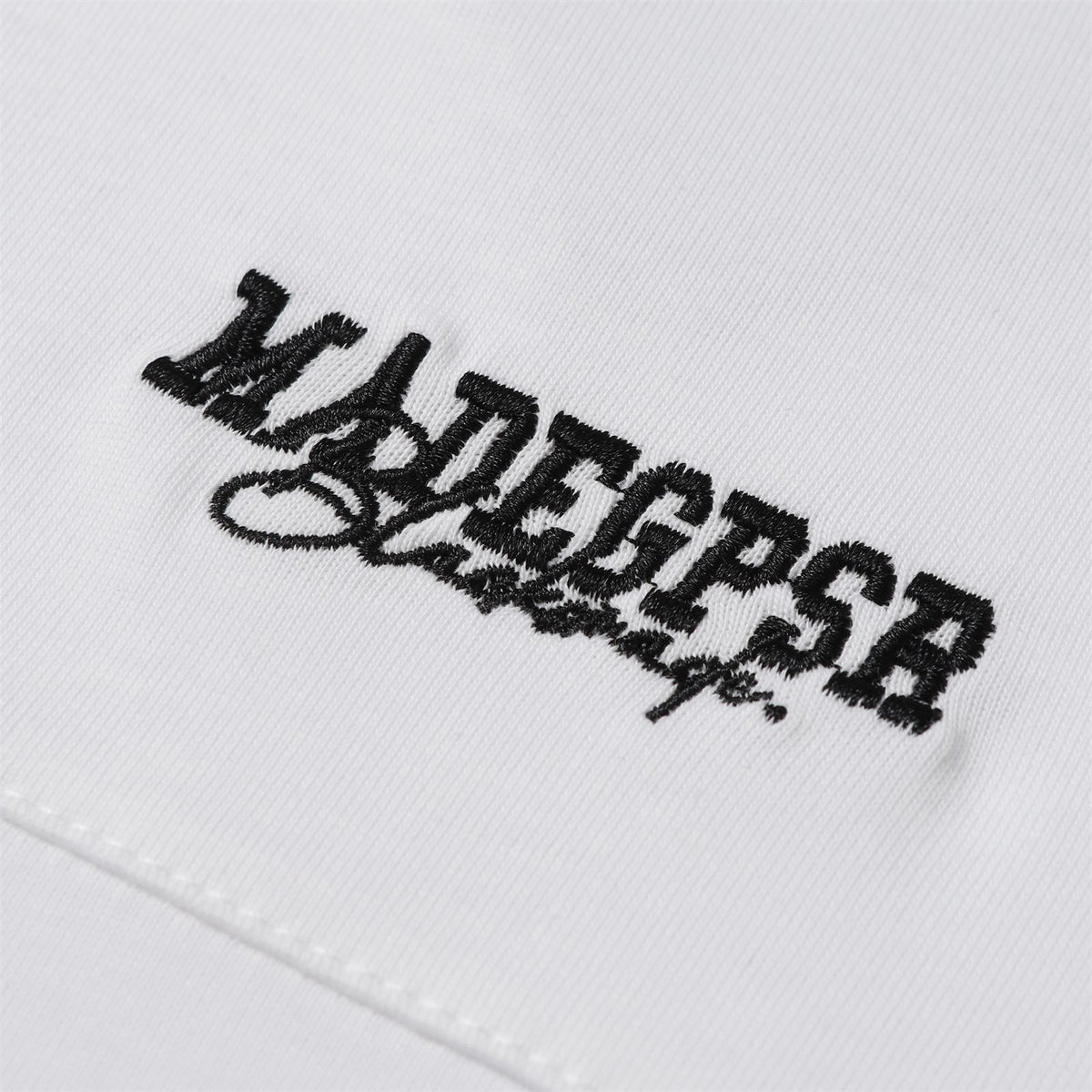 Retro letter embroidered short sleeves