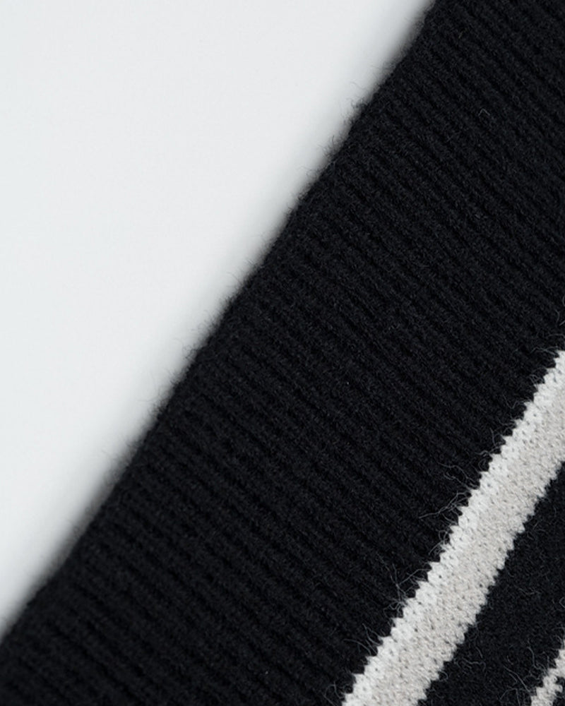 Star-striped knit sweater