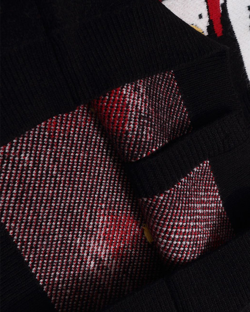 재미있는 만화 자카드 스웨터