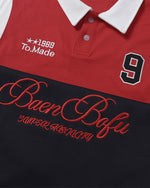 레트로 패치워크 캐주얼 반팔