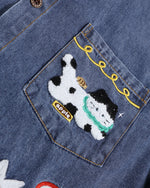 復古卡通短袖襯衫