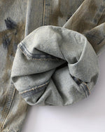 Heavy duty wide-leg jeans