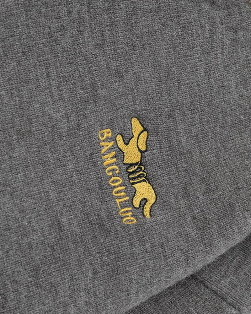 대비색 크루넥 스웨터