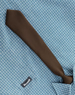 復古格紋短袖襯衫