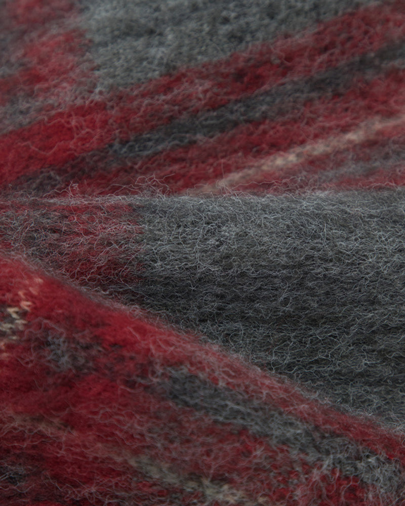 Plaid lapel short jacket