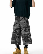 迷彩工裝七分褲