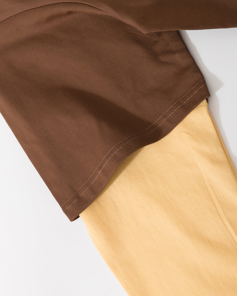 復古假兩件長袖