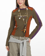 Color-blocked slim-fit inner layer (women's)