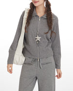 翻領拉鏈衛衣（女款）