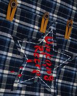 復古星星短袖襯衫