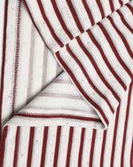 Striped embroidered polo long sleeves