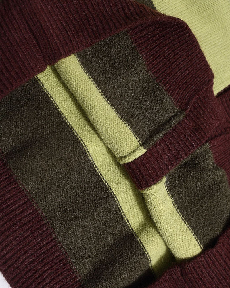 復古條紋針織衫