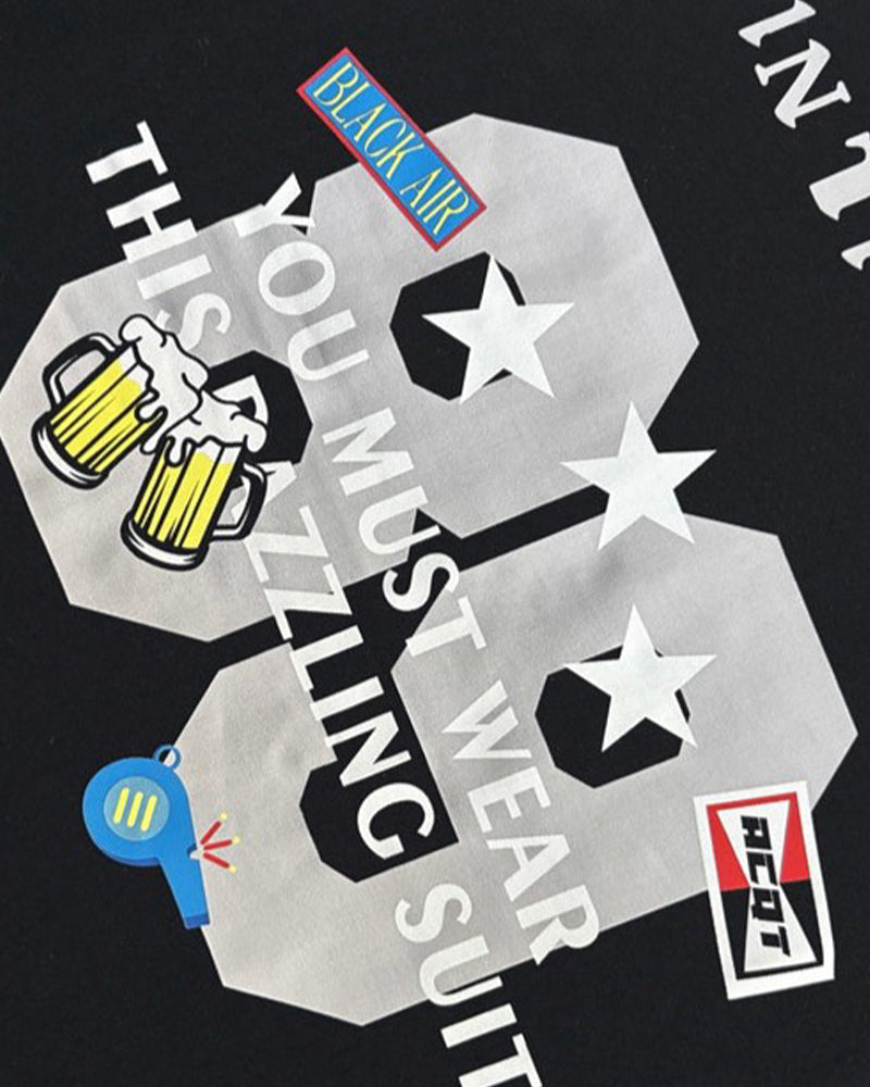 Retro sports short sleeves