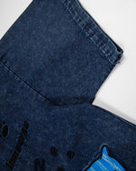 卡通刺綉短袖襯衫