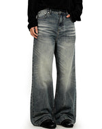 Distressed casual trousers