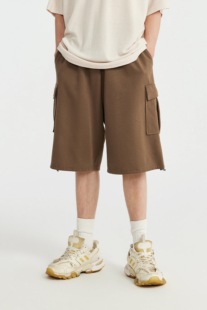 Retro multi-pocket cargo shorts