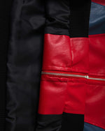 Embroidered patchwork couple jackets